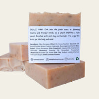 Tickled pink soap bar back view